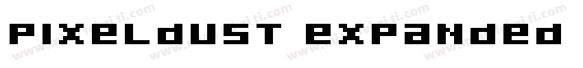 Pixeldust Expanded Bold字体转换